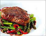 Steak with Grilled Vegetables